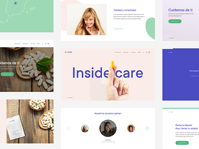 Vitah, branding and web design brand branding design logo ui uidesign uidesigns ux vitamins web web design women