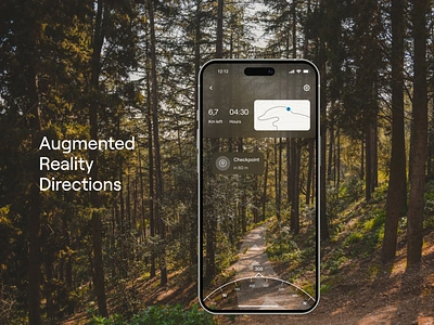 Discover Spain - Augmented Reality Directions adventure app app design ar augmented reality design hiking interaction interface iphone 14 mobile navigation ui user experience ux