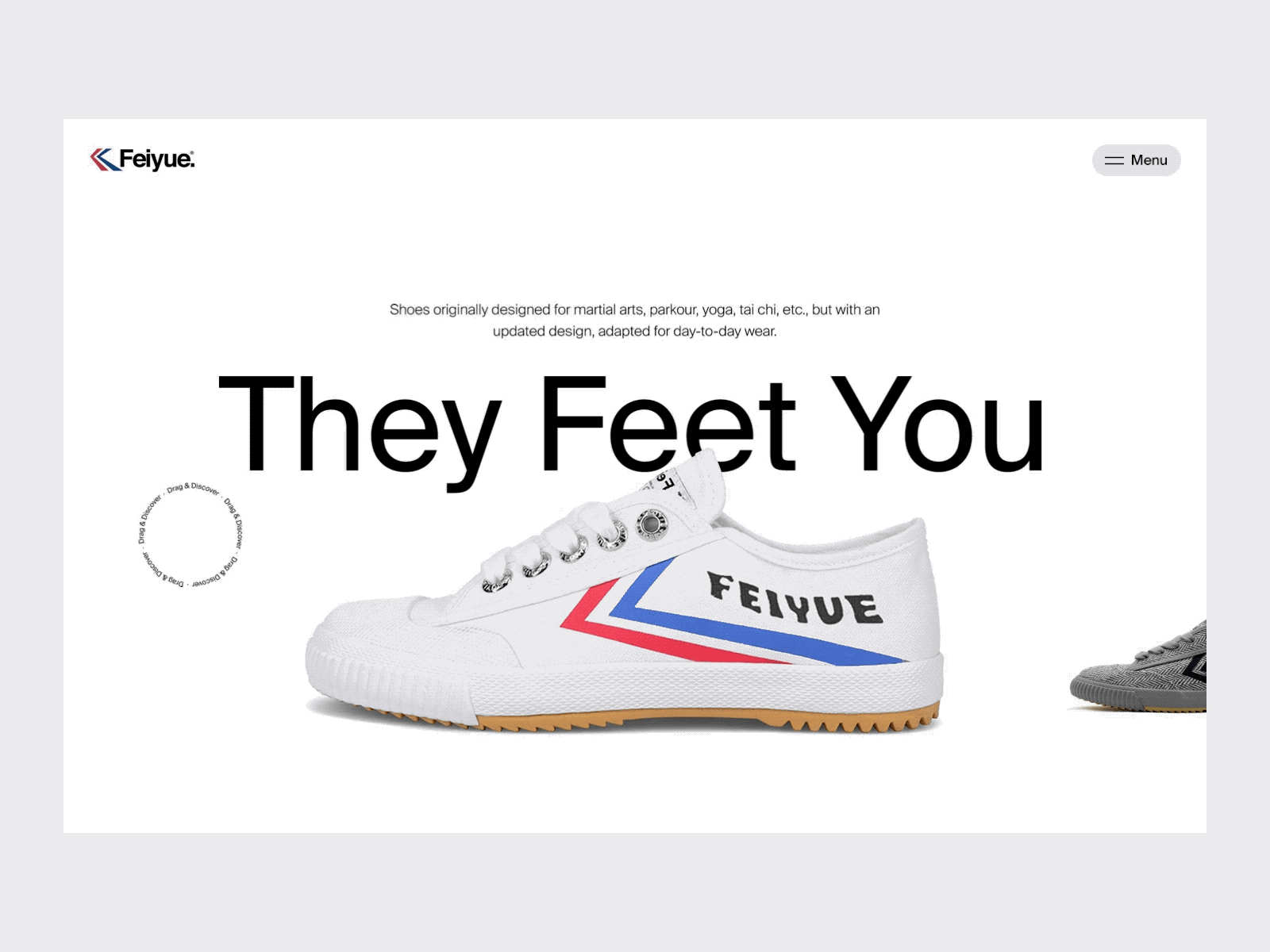 Feiyue Shop ecommerce feiyue interaction shoes sneakers ui ui design ux web website