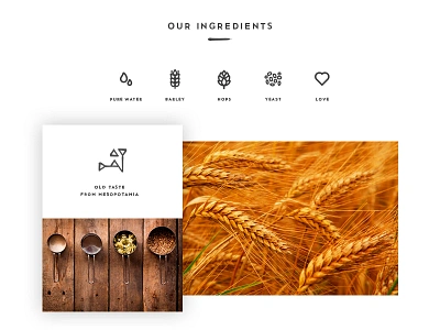 Nekhen ingredients brown ale craft beer design homebrewing nekhen sumerians ui ux web