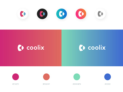 Coolix Colors brand branding logo ui user experience ux video editor video marketing visual web design