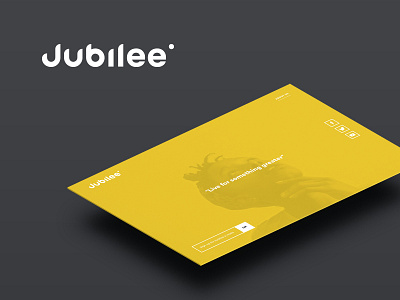 Jubilee Media Landing brand branding content identity jubilee landing letter j logo logo design ui ux videos