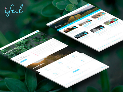 Ifeel website desktop design desktop home psychology responsive ui ux web web design