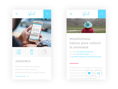 Ifeel Mobile screens design mobile psychologist responsive therapy online ui ux web web design