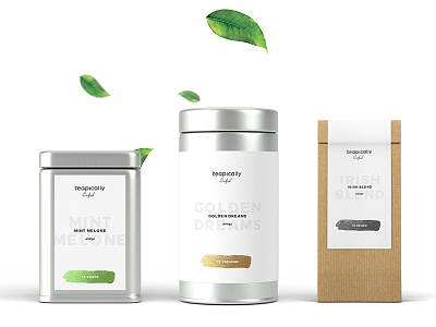 Teapically brand brand design branding identity logo logo design online shop tea