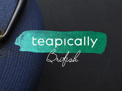 Teapically British Logo brand brand design branding identity logo design tea tea shop tea time teapically. british