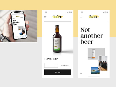 Pafler Brewery Mobile Web beer brand branding iphone x mobile ui uidesign ux uxdesign web design