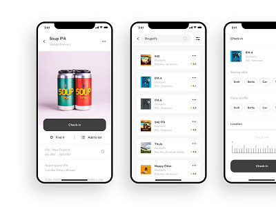 Untappd screens app app design design interface ui ui ux design ui ux