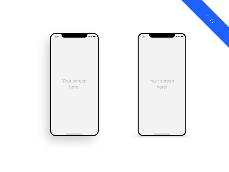 Download 10 Free Iphone X Mockup Templates For Your Mobile Designs Dribbble Design Blog