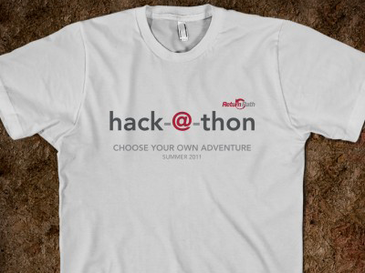 hack-@-thon t-shirt design - front