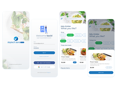 Mobile app adobexd food order mobile app design ux design