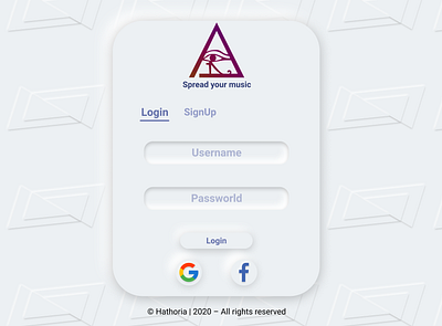 Neumorphism Login page form login page neumorphic neumorphism ui ux