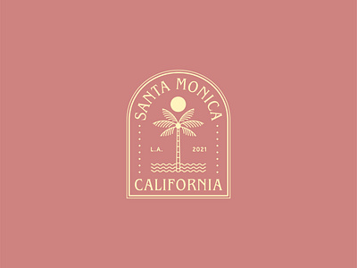 Santa Monica Logo Design badge badgedesign beach california chill design illustration illustrator logo logo design palm sun vector vibes