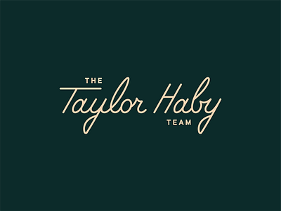 The Taylor Haby Team - Logo design designer font green logo lettering logo logo design logotype type typeface typography vector