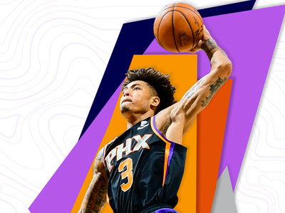 Phoenix Suns - Oubre graphic design illustration nba social graphics sports design