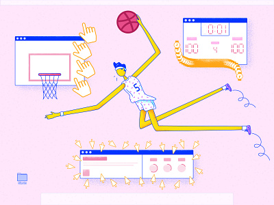 Better Late Than Never First Shot 1st shot basketball bball design desktop drawing dribbble invite dunk first shot graphic design graphics hello dribble hoops illustration illustrator shot ui ui ux uidesign