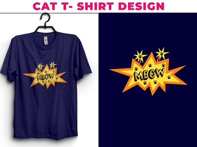animal cat t shirt design
