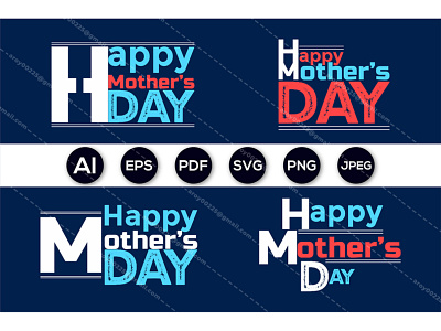 Happy mother's day typography t-shirt design branding design happy mothers day mother mothers mothers day mothersday t shirt t shirt design type typography vector