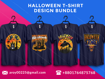 halloween t-shirt design bundle