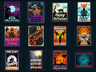 Halloween t-shirt design bundle 2