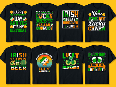 St Patrick's day t-shirt design bundle
