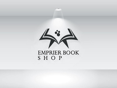 Book shop logo art book book logo book shop logo branding design e book e book logo icon logo minimal type vector