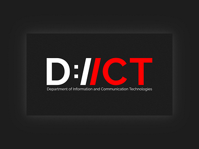 Logo for dept of Information and Communication Technologies branding city department design icon logo photoshop typography