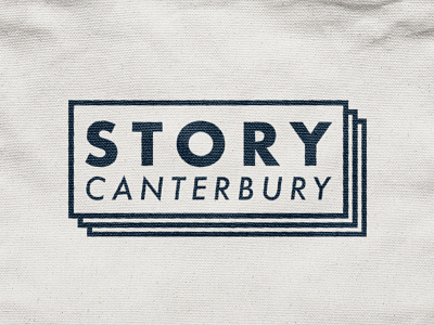 STORY Canterbury branding clean futura inspiration line logo minimal mono simple story stroke