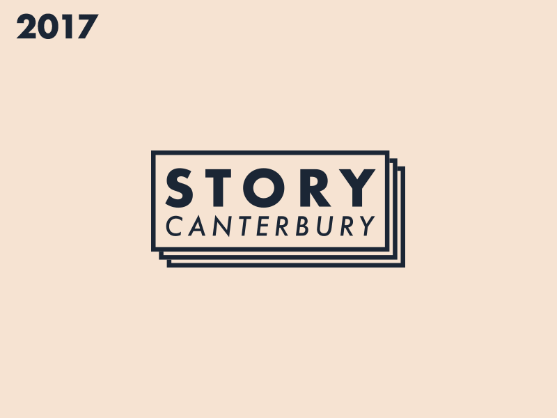 Story Canterbury Comparison futura geometric logo neon square