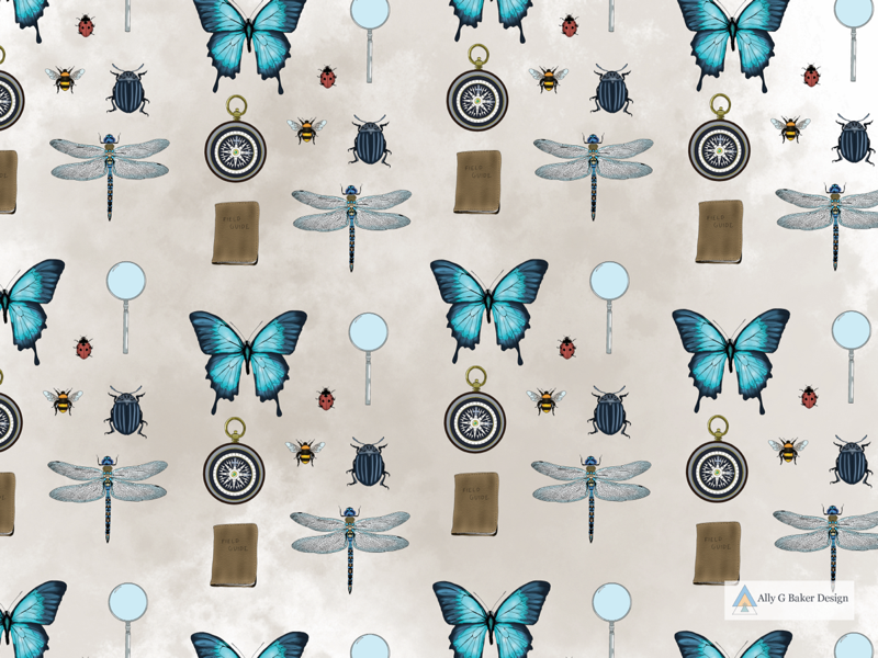 Adventure Awaits Pattern. digital pattern print design design graphic design pattern art pattern digital illustration illustration