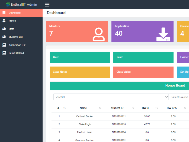 Student Management System by Mohammad Rayhun on Dribbble
