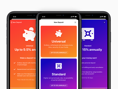 Raiffeisen Online – New Deposit app apple bank banking card cards credit deposit icons ios layout list native raiffeisen withdrawal