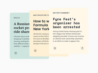 Fontcards – Cards Layout 03 card cards font fonts grid grids guide layout news