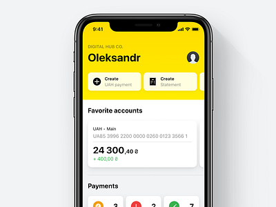 Raiffeisen Business Online – Dashboard & Accounts account app apple bank bank app banking banking app business card coprorate dashboard fintech ios raiffeisen
