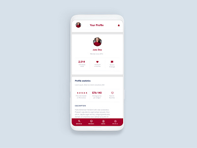 User profile account app branding clean dailyui dailyuichallenge design flat identity insurance interface minimal profile ui uiux ux web website