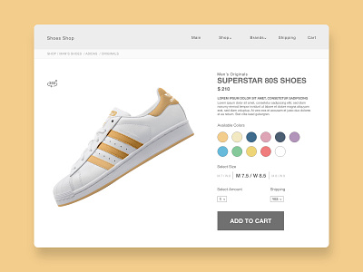 E-commerce shop design adidas adidasdesign app branding clean dailyui dailyuichallenge design flat interface ios minimal ui ux web website
