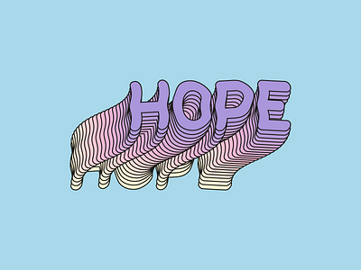 Hope design hope illustrator typography vector