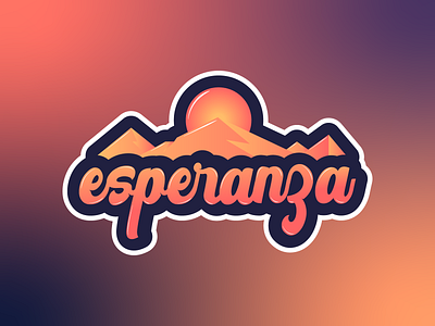 Esperanza design esperanza illustrator typography vector