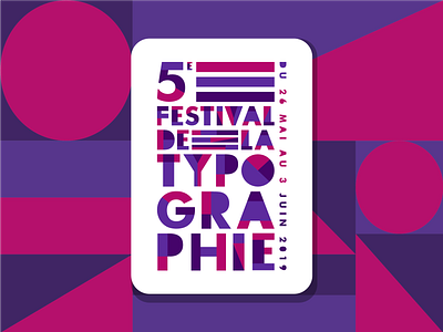 5e Festival de la typographie affiche design illustrator poster poster art poster design posters typography vector