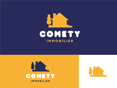 Comety Immobilier brand design branding branding concept dribbble dribbble best shot dribble logo logo design logodesign shot shots typography vector