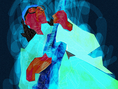 Nile Rodgers artwork backline concert digital design draw drawing guitar illustration instrument live music musician nile rodgers paint painting picture portrait producer vecto vector