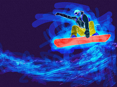 Snowboarder art artwork digital design draw drawing freeride freestyle illustration lifestyle mountain paint painting picture ride skate snow snowboard snowboarder surf winter