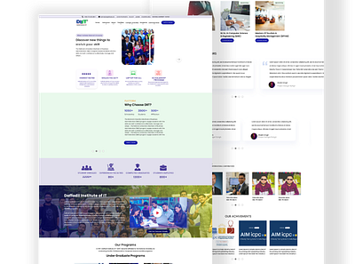 University Education Landing Page UI branding education education landing page graphic design landing page ui university