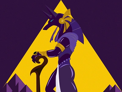 Anubis ancient ancient egypt animal anubis art design egypt god graphic design illustration illustrator