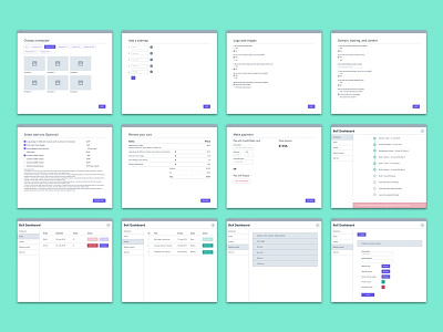 Wizard and Dashboard Wireframing