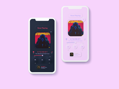 Music app (soft ui)