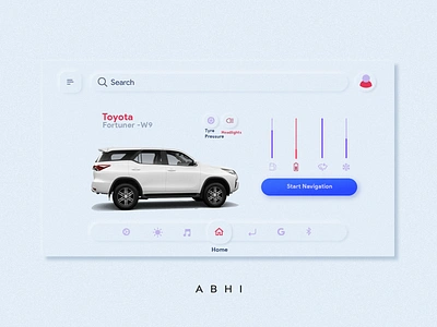 Infotainment system neumorphic ui (light) branding design flat flat design graphic design illustration minimal neumorphic neumorphic design neumorphism typography ui ux