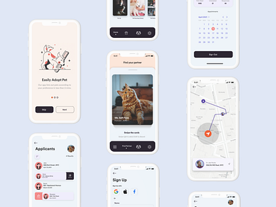 PALTU : Pet Adoption App UI adoption app design minimal pets ui ux