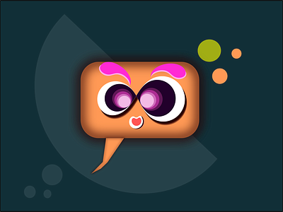 Letz chat abstract animal chat chat box chat bubble cute art design dog flat flat design flat 3d graphic graphic design icon illustration logo minimal simple sketch symbol