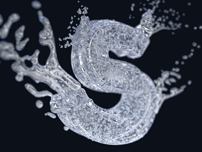 Liquid S 3d 3d art bubble cinema 4d digitalart illustration lettering liquid redshift render s typogaphy